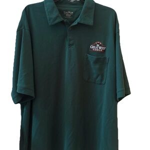 Great Wolf Lodge Polo Short Sleeve Shirt 2XL Green